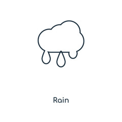 rain icon vector