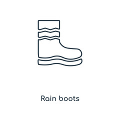 rain boots icon vector