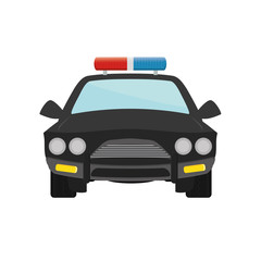 police patrol vehicle isolated icon