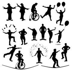 circus people silhouette © ifh85