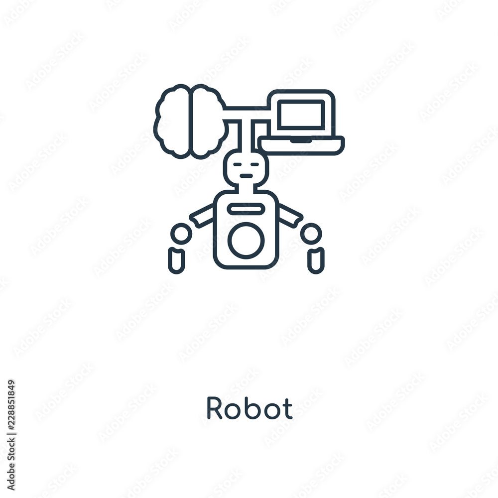 Aufkleber robot icon vector icon vector