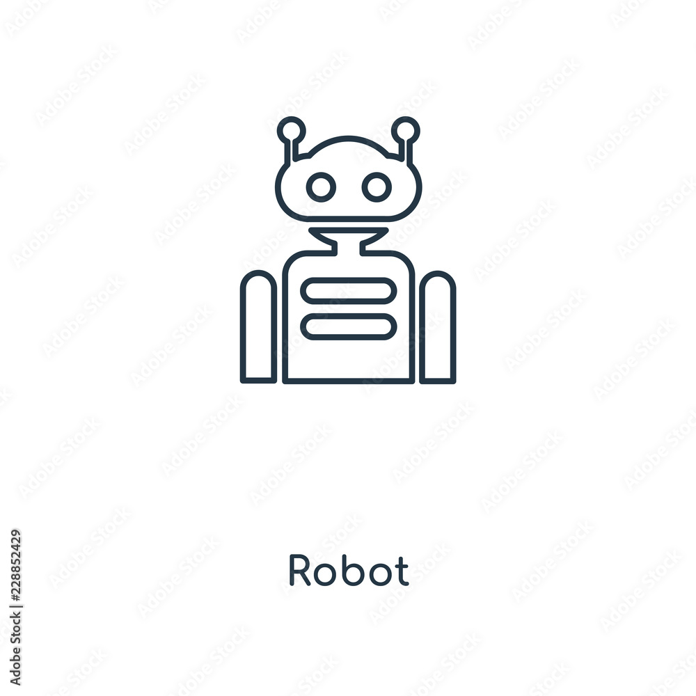 Aufkleber robot icon vector icon vector
