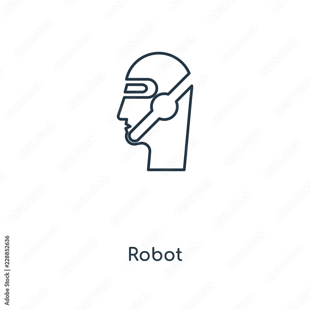 Poster robot icon vector icon vector