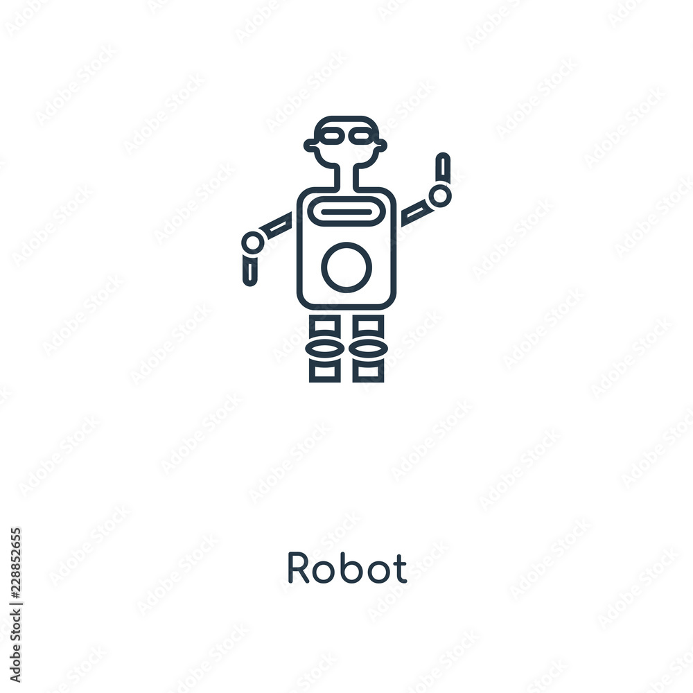 Poster robot icon vector icon vector