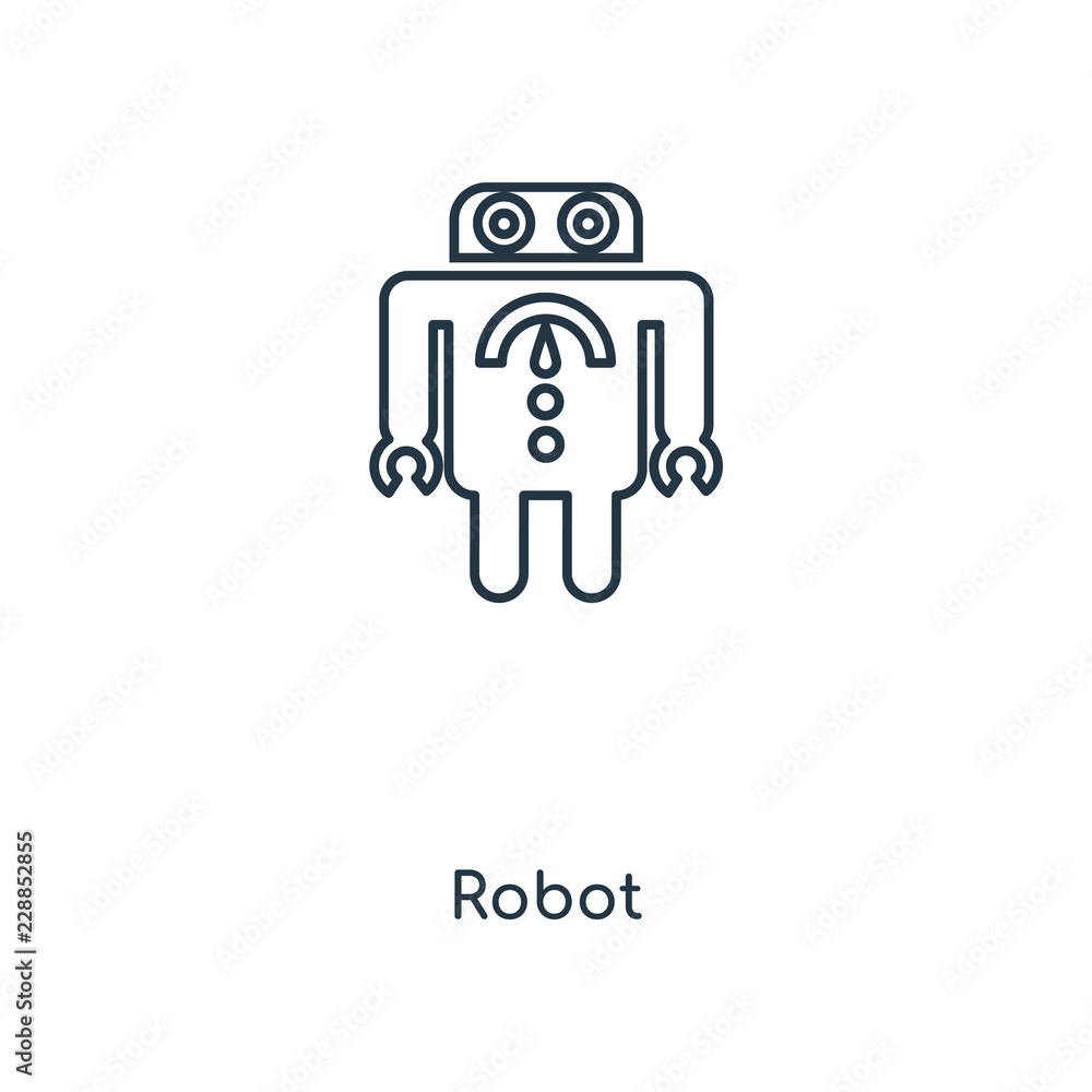 Poster robot icon vector icon vector