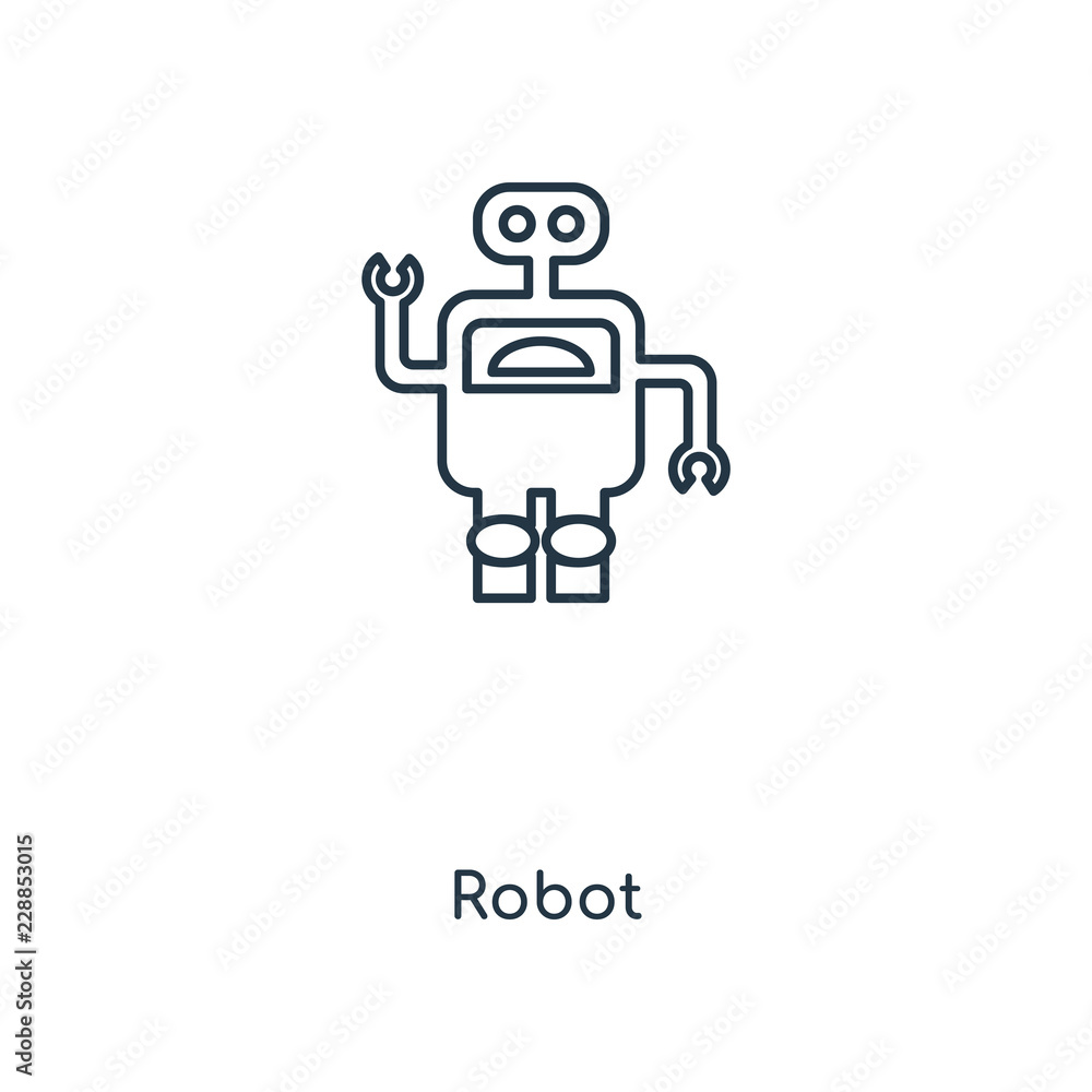 Poster robot icon vector icon vector