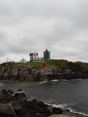 Fototapeta na wymiar Nubble Lighthouse in York, Maine