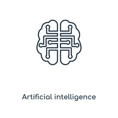 artificial intelligence icon vector