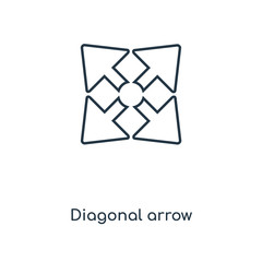 diagonal arrow icon vector