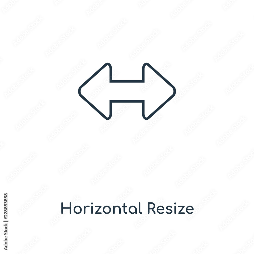 Poster horizontal resize icon vector