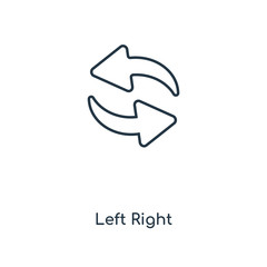 left right icon vector