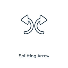 splitting arrow icon vector