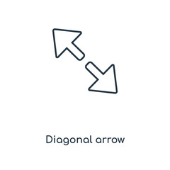 diagonal arrow icon vector