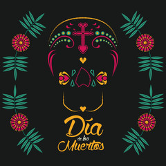 Naklejka premium Day of the Dead card