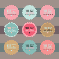 Design elements set. Beautiful frames