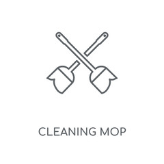 cleaning mop icon