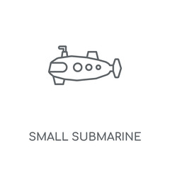 Obraz premium small submarine icon