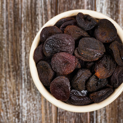 Healthy Organic Dried Apricots Background. Selective focus.