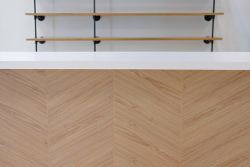 counter bar in cafe coffee shop restaurant interior