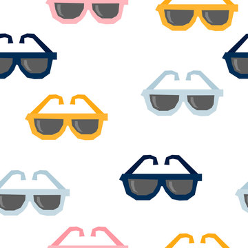 Abstract seamless pattern background. Childish simple application geometric cover for design card, wallpaper, album, scrapbook, holiday wrapping paper, textile fabric, bag print, t shirt etc.