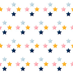 Abstract seamless pattern background. Childish simple application geometric cover for design card, wallpaper, album, scrapbook, holiday wrapping paper, textile fabric, bag print, t shirt etc.