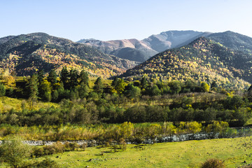 Mountain autumn landscape.