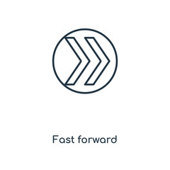 fast forward icon vector