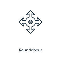roundabout icon vector