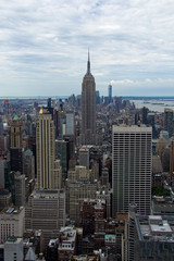 Fototapeta na wymiar Aerial view of lower Manhattan