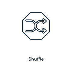 shuffle icon vector