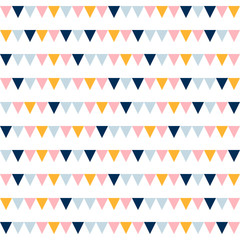 Abstract seamless pattern background. Childish application geometric cover for design birthday card, wallpaper, holiday wrapping paper, shop sale advertising, textile fabric, bag print, t shirt etc.