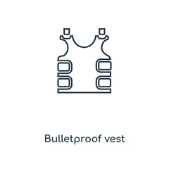 bulletproof vest icon vector