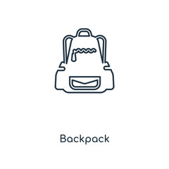 Obraz premium backpack icon vector