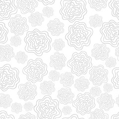 Seamless hand-drawn waves pattern. Abstract wavy background, nature theme. Vector illustration