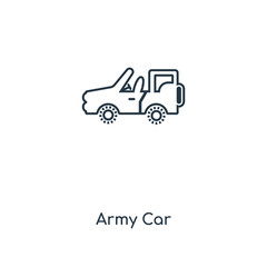 army car icon vector