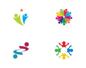 Fototapeta na wymiar Community logo illustration