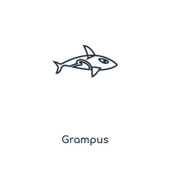 grampus icon vector