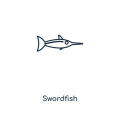 swordfish icon vector