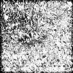 Grunge background abstract black and white. Monochrome texture of dirty surface. Pattern of cracks, chips, scuffs