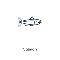 salmon icon vector