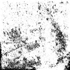 Grunge background abstract black and white. Monochrome texture of dirty surface. Pattern of cracks, chips, scuffs