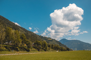 Fototapeta na wymiar Beautiful alpine view near Kitzsteinhorn - Salzburg - Austria