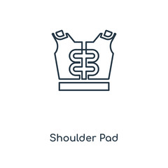 shoulder pad icon vector