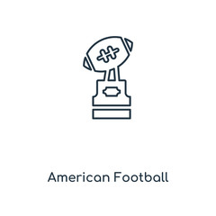 american football trophey icon vector