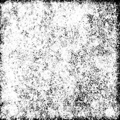 Grunge background abstract black and white. Monochrome texture of dirty surface. Pattern of cracks, chips, scuffs