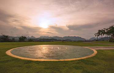 Morning light , Evening light at Ratchaprapha Dam Surat Thani Province, Thailand