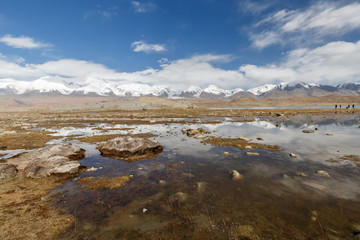 Pamir Mountains near Lake Karakul (Xinjiang, China)