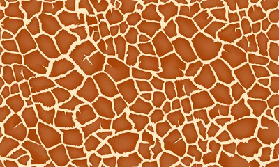 Behang Dierenhuid giraf structuurpatroon naadloos herhalend bruin bordeaux wit