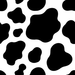 cow texture pattern repeated seamless black and white lactic chocolate animal jungle print spot skin fur milk day - 228874272