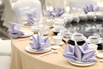.Beautiful decoration set for wedding party